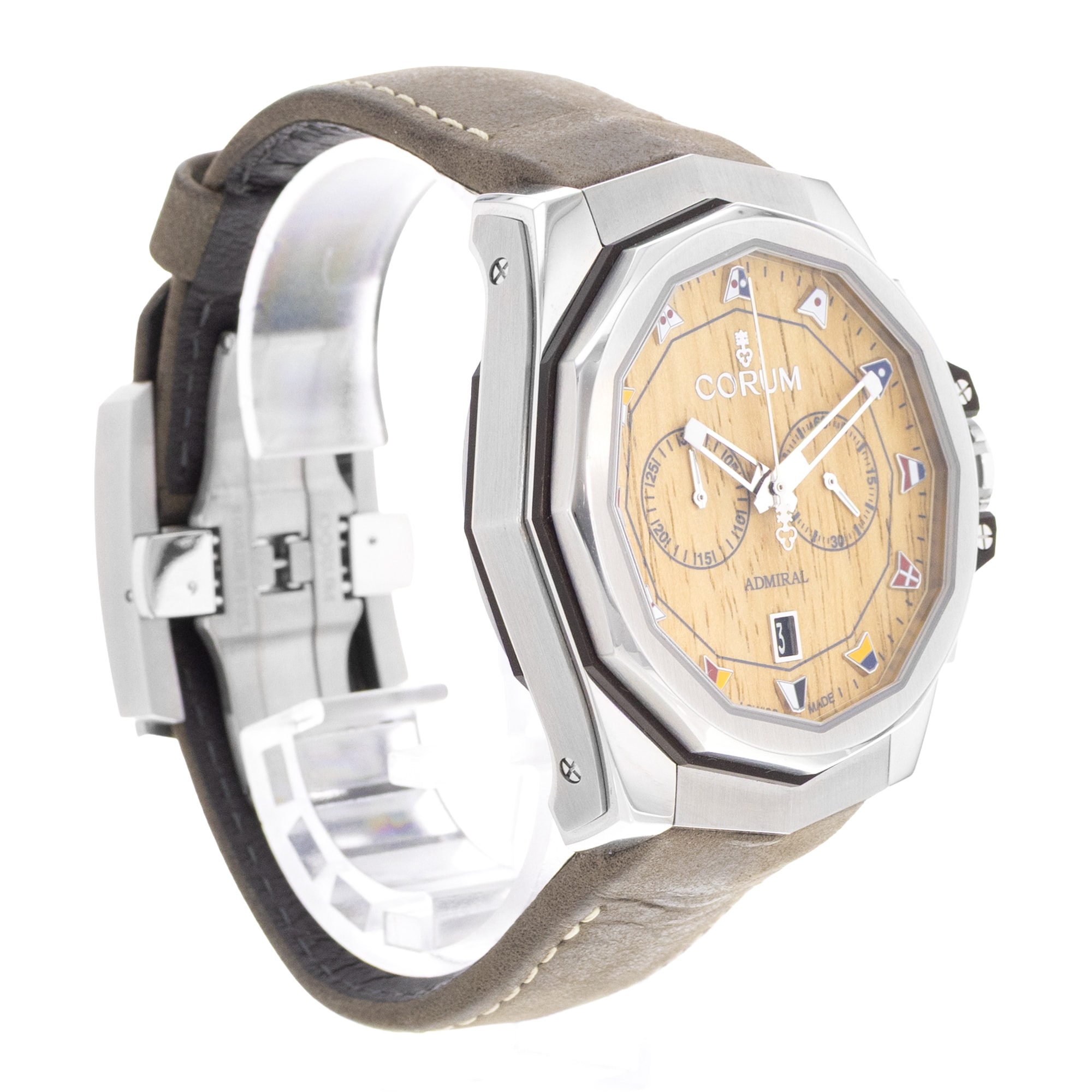 Corum Admiral 116.101.20/0F62 AW02 45mm Steel Mens Watch Box Card
