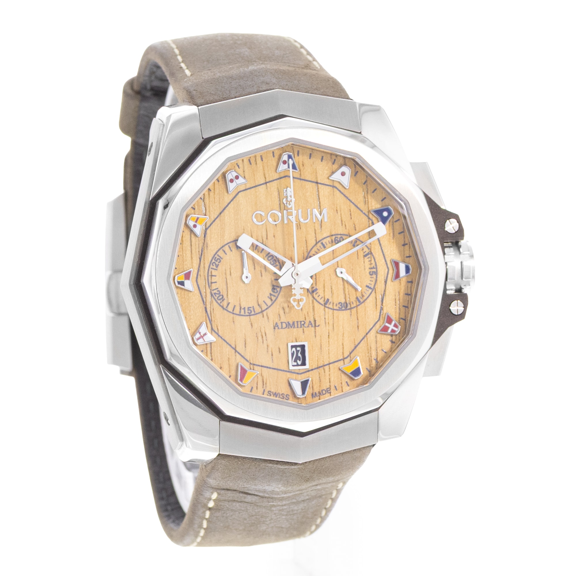 Corum Admiral 116.101.20/0F62 AW02 45mm Steel Mens Watch Box Card