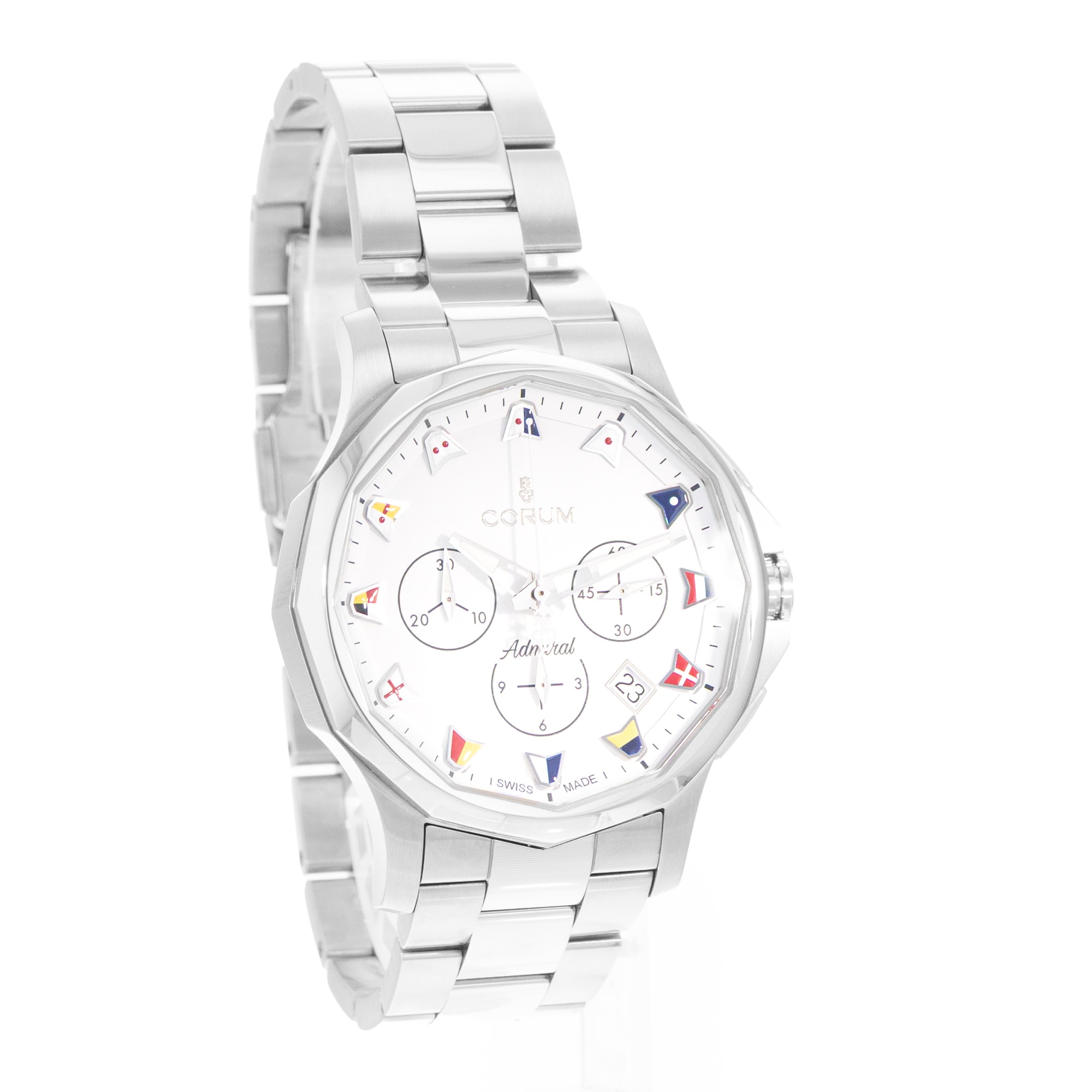 Corum Admiral 984.111.20/V705 AA52 42mm Steel Mens Watch Box Card