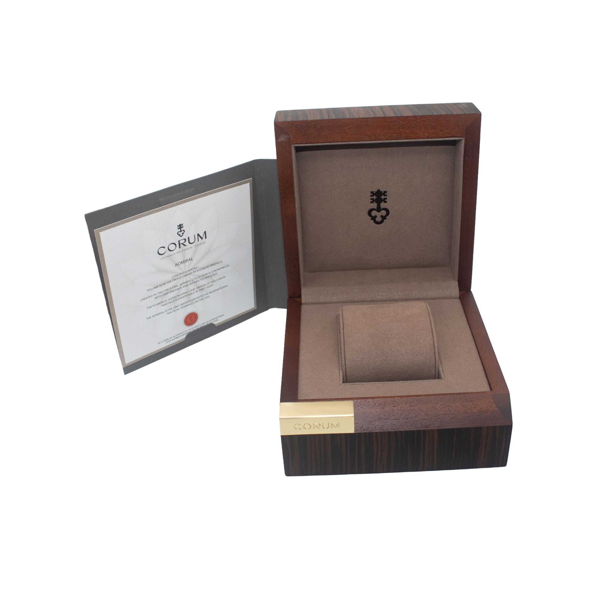 Corum Admiral 984.111.20/F371 AN52 42mm Black Steel Mens Watch Box Card
