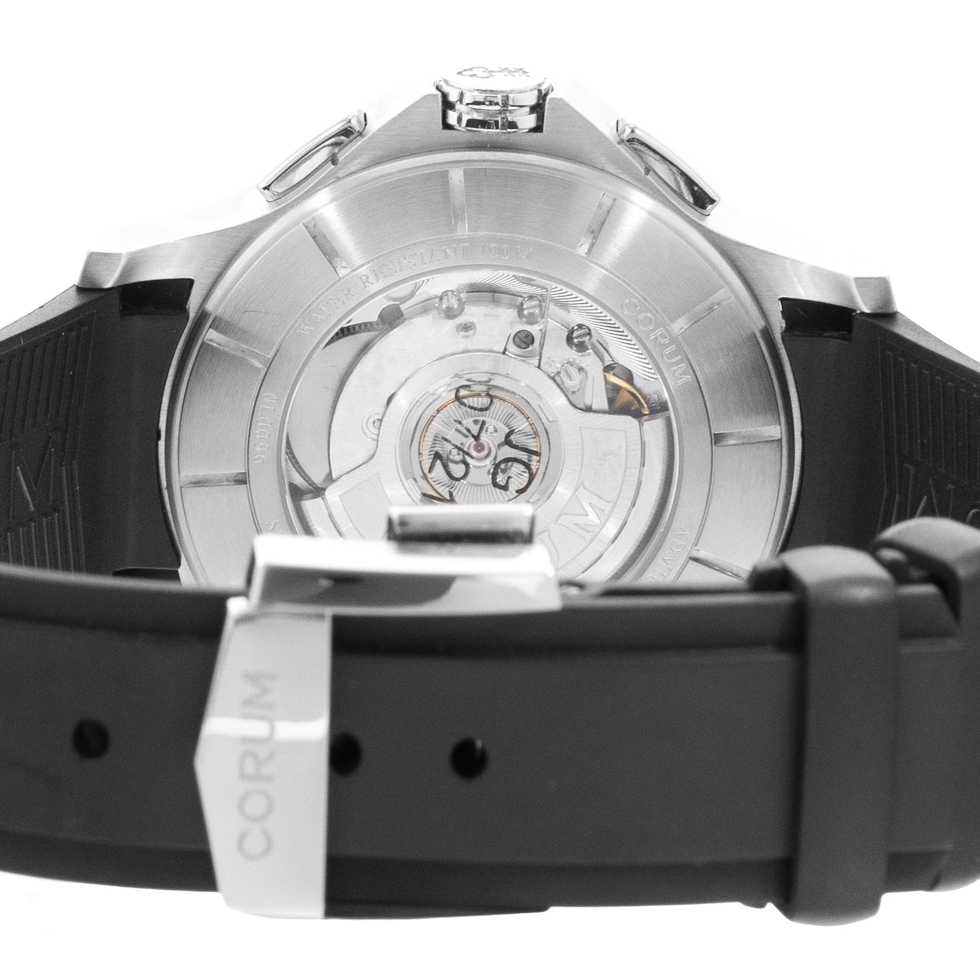Corum Admiral 984.111.20/F371 AN52 42mm Black Steel Mens Watch Box Card