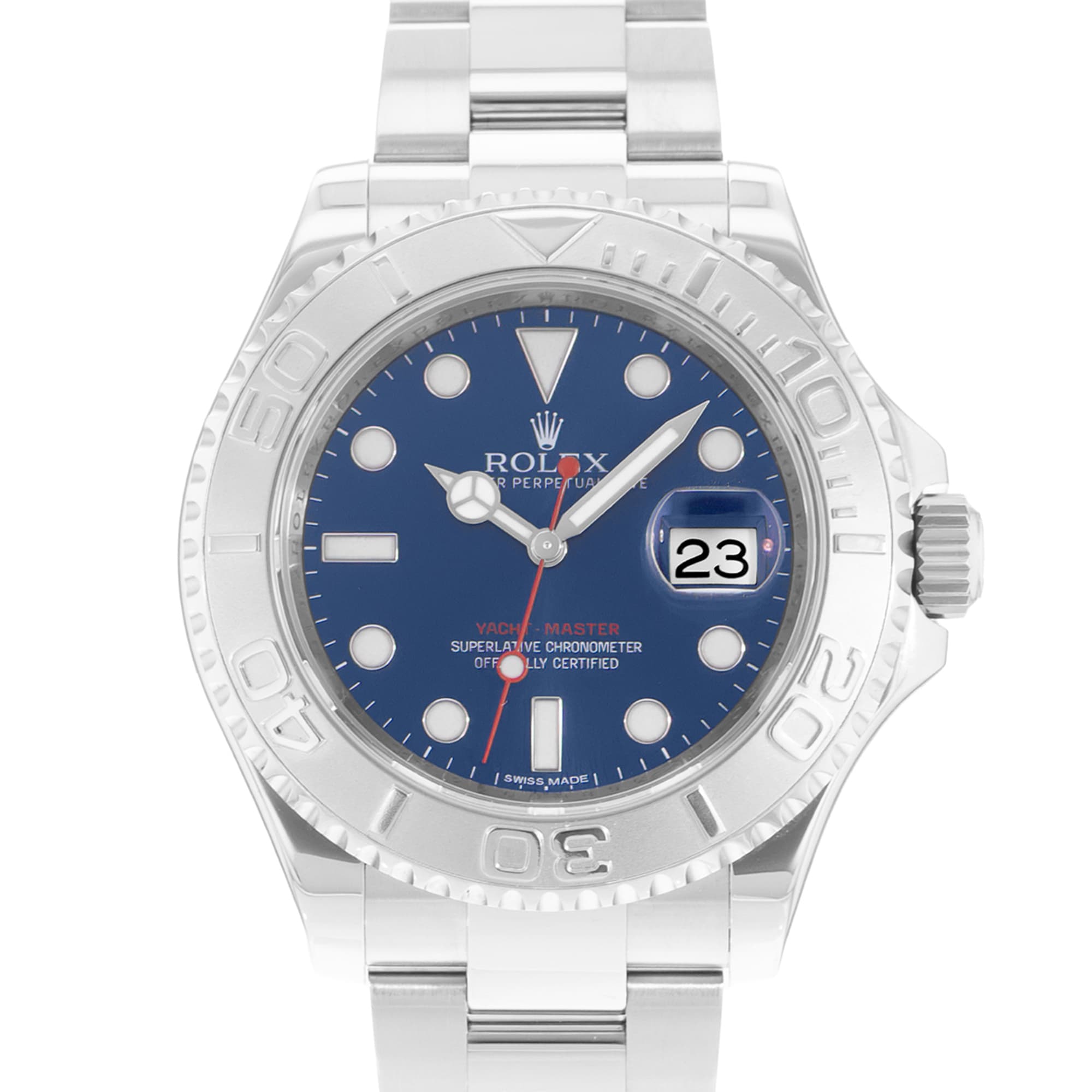 Rolex Yacht-Master 40 116622 Blue Dial Steel Oyster Mens Watch Card